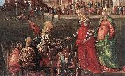 Vittore Carpaccio, Meeting of the Betrothed Couple (detail)